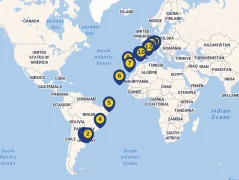 Mapa plavby