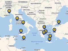 Mapa plavby